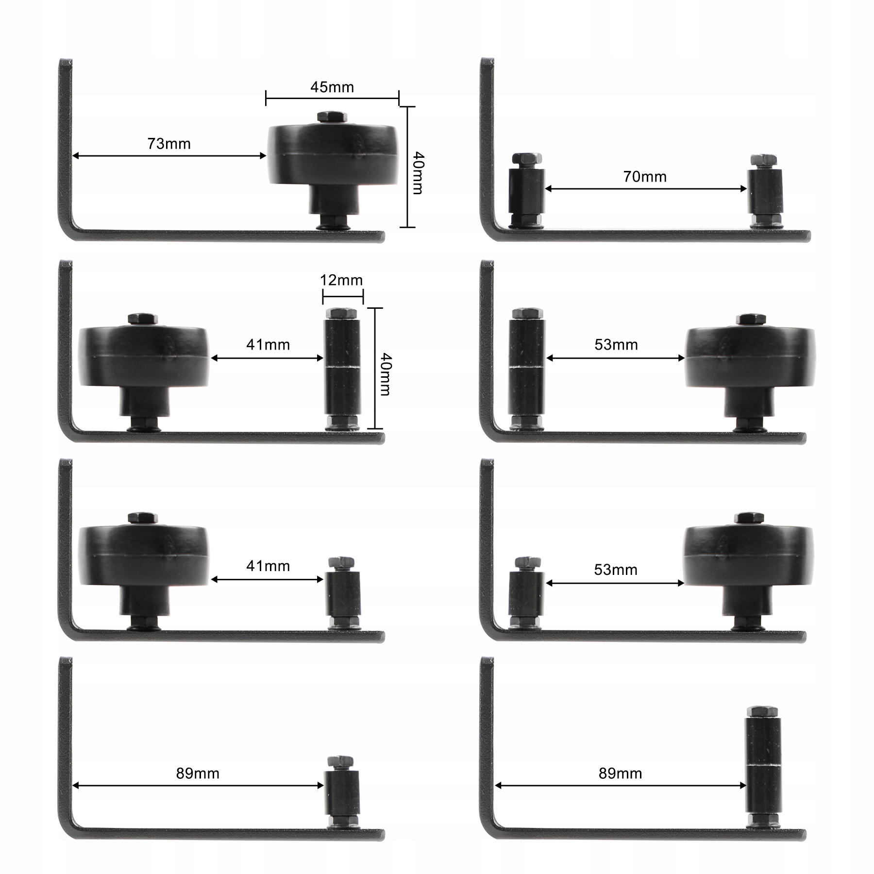 2× PROWADNICA PROWADZENIE Prowadnik DOLNY DO DRZWI PRZESUWNYCH ROLKA BARN Marka PSG