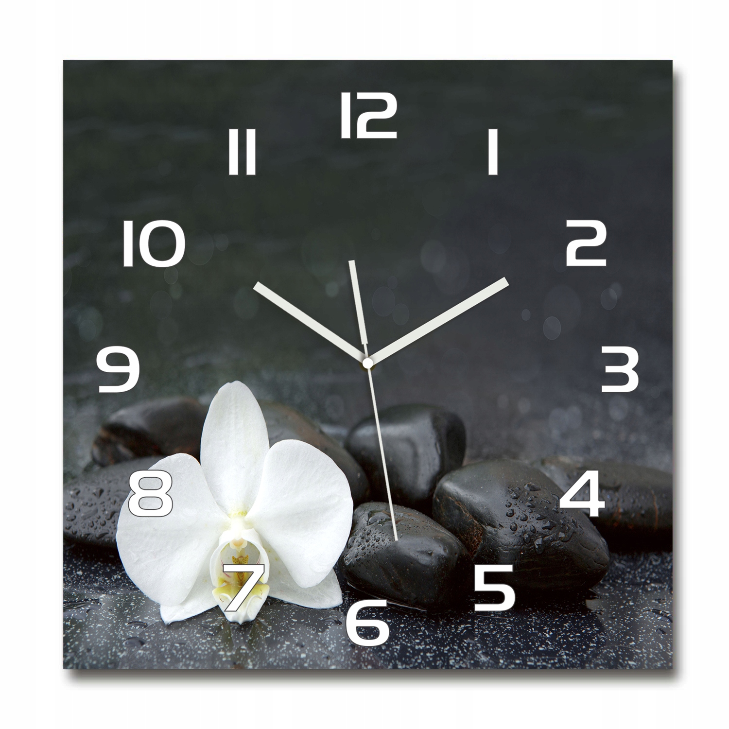 

Zegar ścienny ze szkła hartowanego Orchidea 60x60