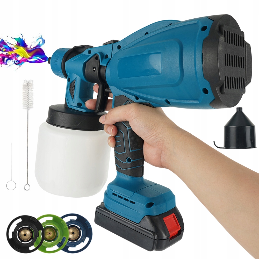 Elektrická Malířská Pistole Na Malování 18V 1000 ML, Vysoká Kvalita