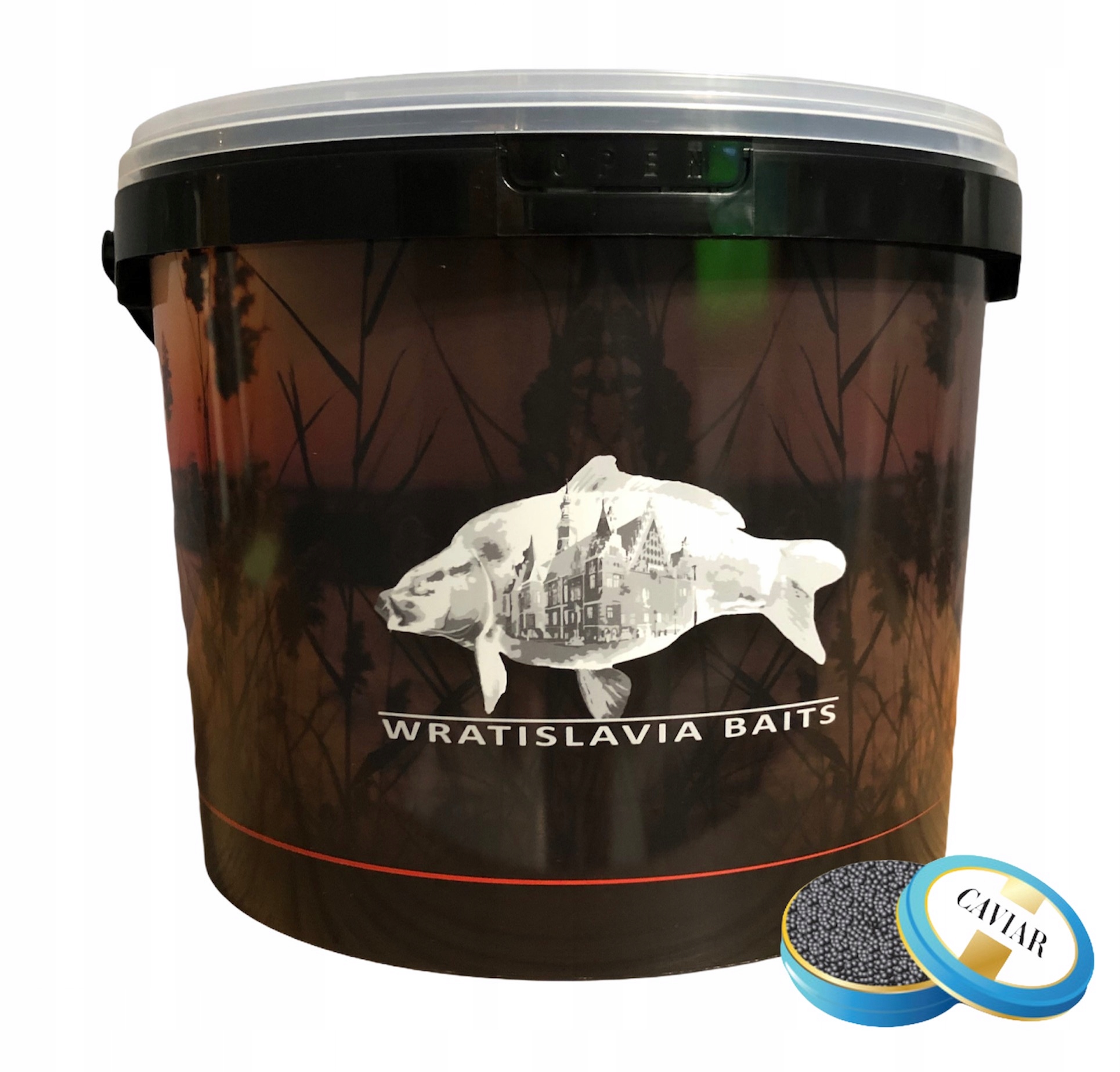 Pelety 8 mm Kaviár 7 kg Kbelík Wratislavia Baits, návnada