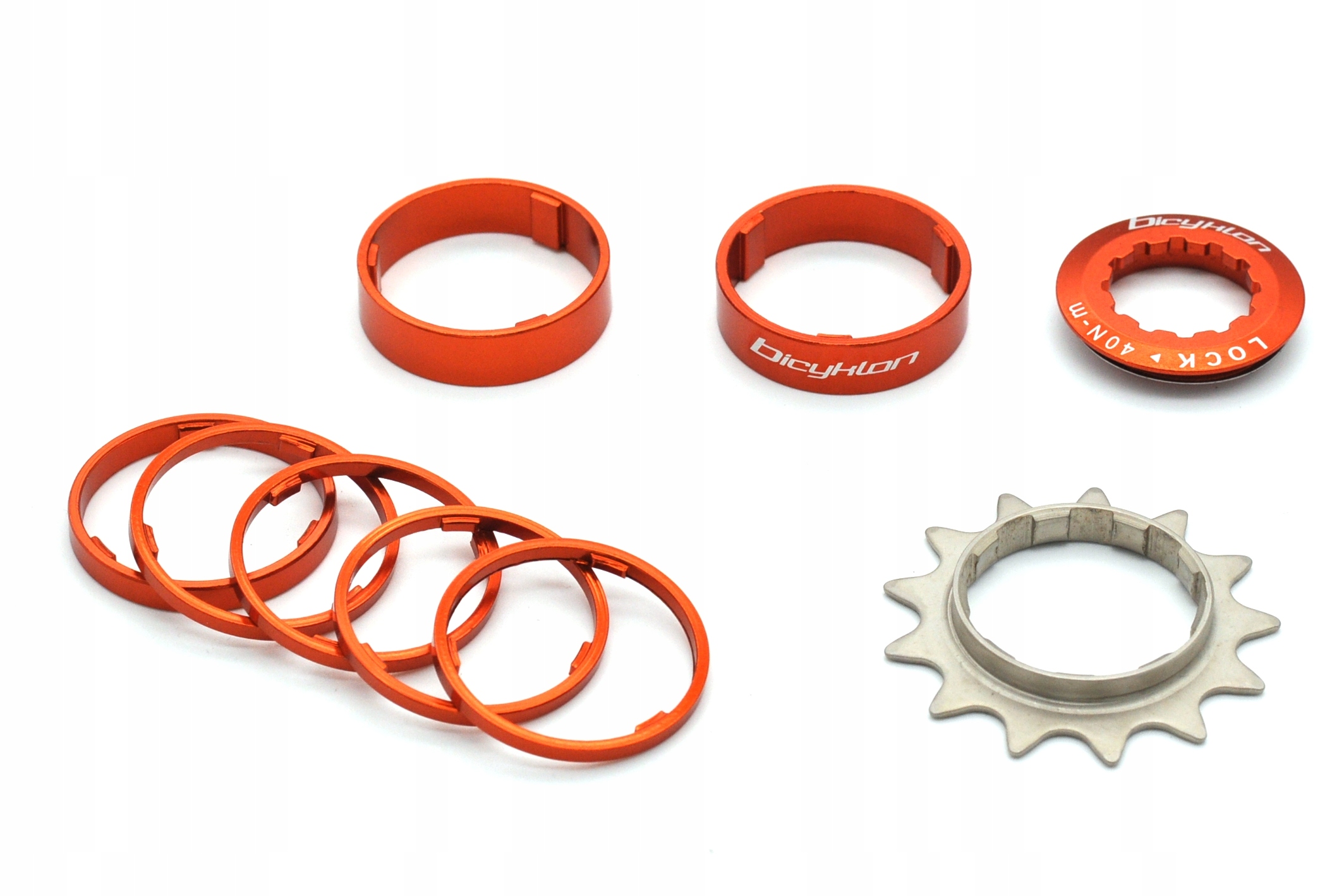 Single Speed Bicyklon Pro 13T oranžový adaptér pro redukci kazety Dirt