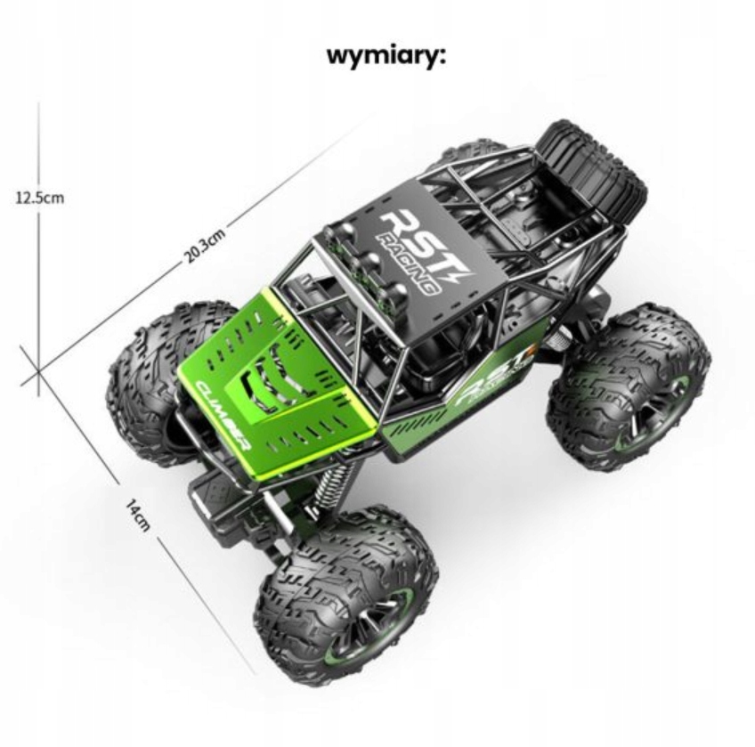 samochód terenowy zdalnie sterowany Długość pojazdu 20.3 cm