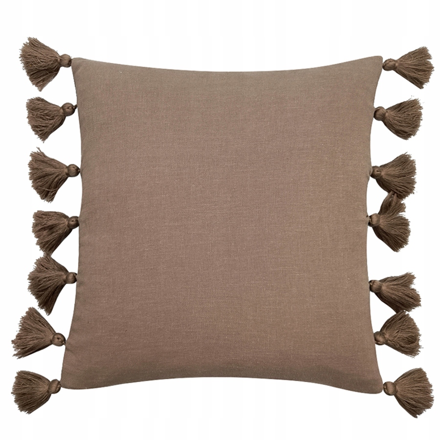 Dekorativní Povlečení na polštář z přírodních materiálů Styl Boho 60x60 cm