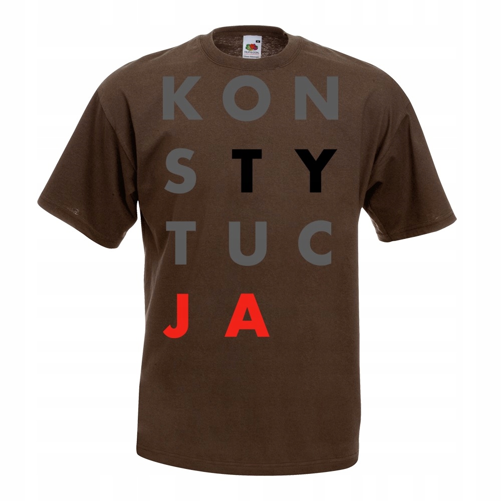 

koszulka konsTYtucJA demokracja duży nadruk A3 XL
