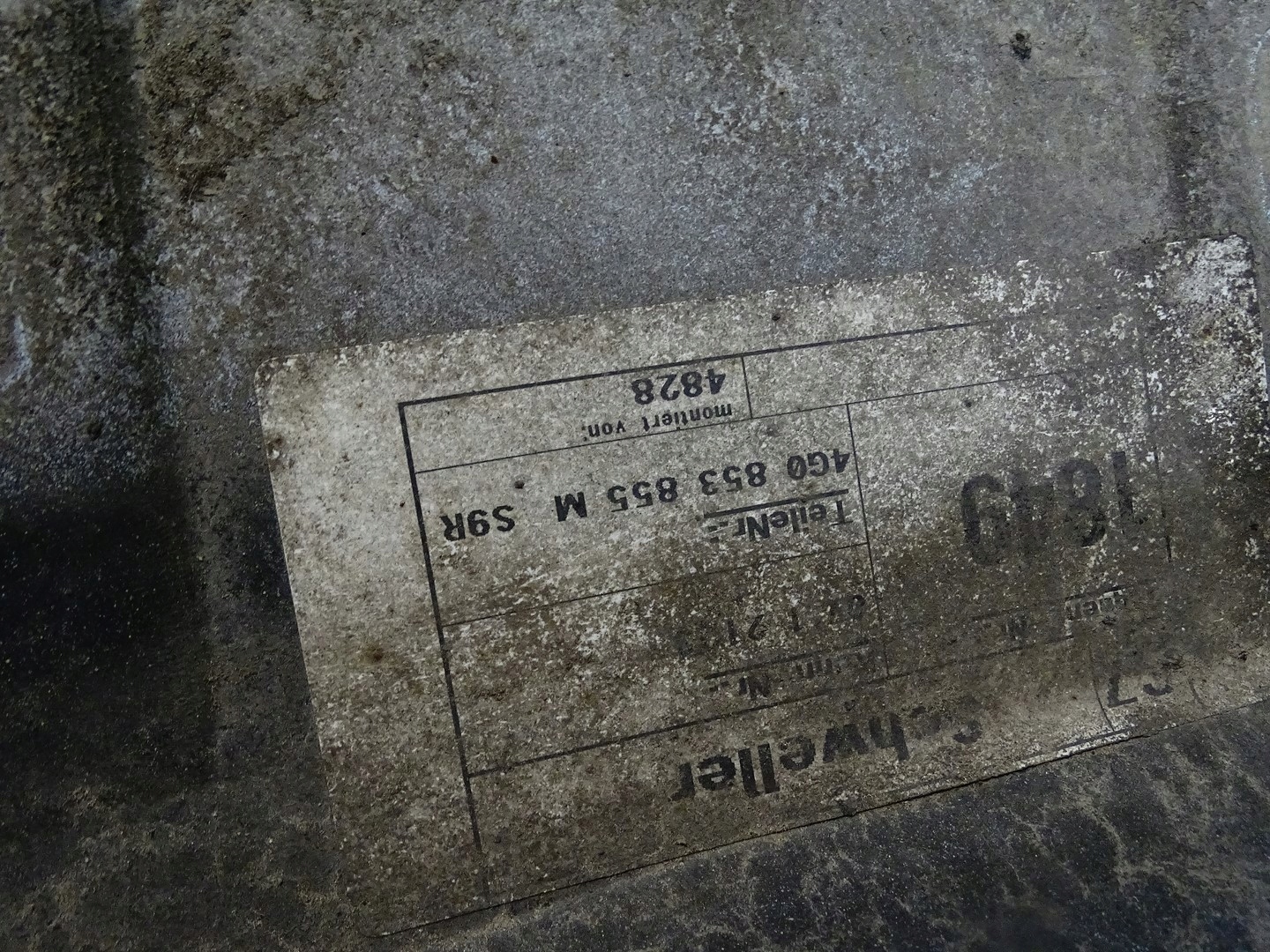 cap moulding threshold left AUDI A6 C7 LIFT S-LINE LS9R 4G0853855M