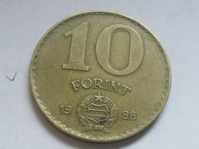 nr2116 Węgry Moneta 10 Forintów 1986