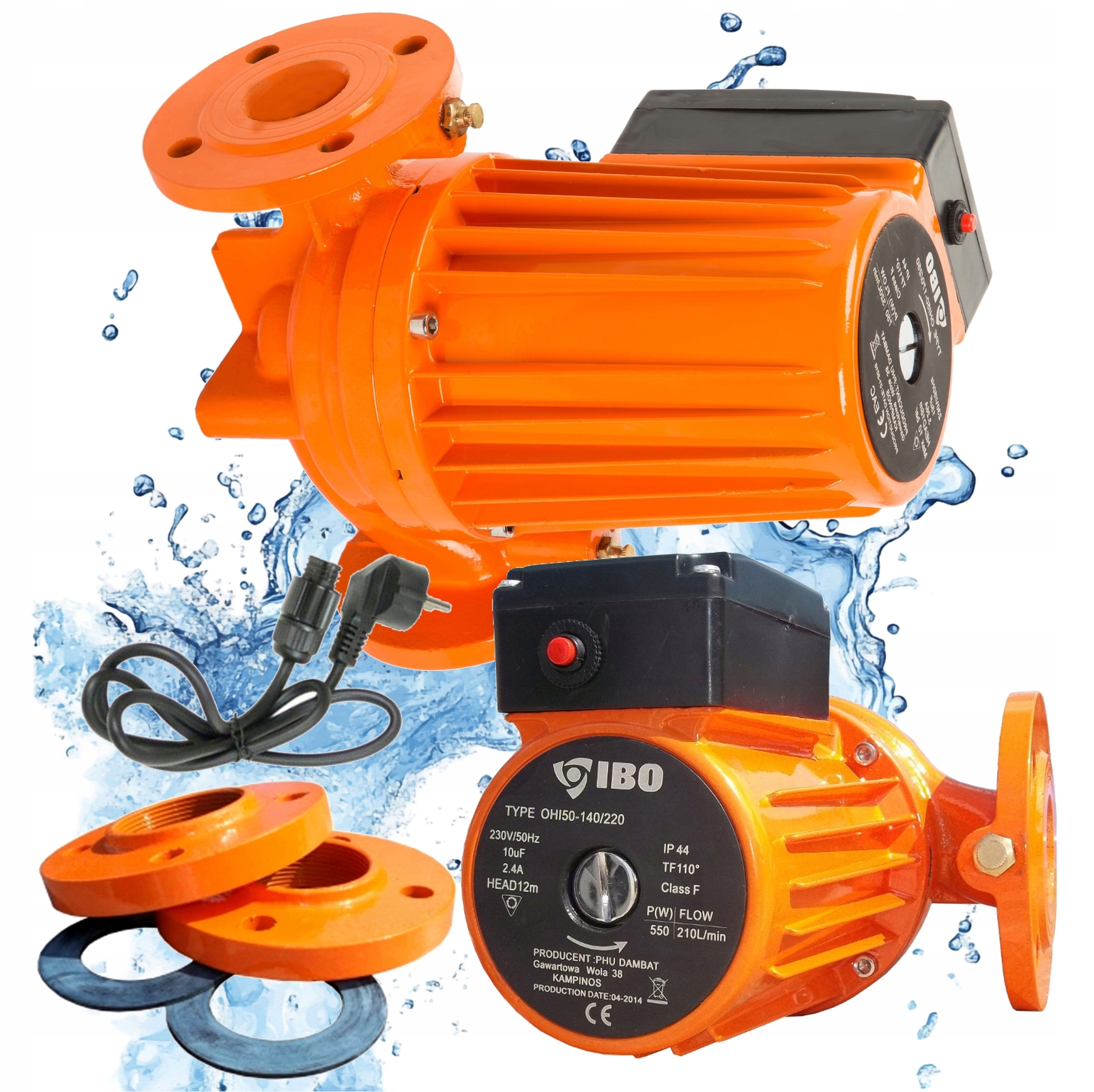 Ibo Ohi 50-140/220 1-STUPŇOVÁ Obehová Cirkulačná Pumpa S Výkonom 750 W