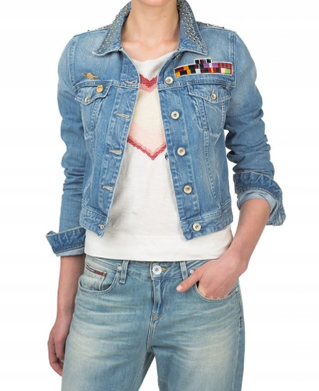 

309* Hilfiger Denim Kurtka Jeansowa Bawełniana S