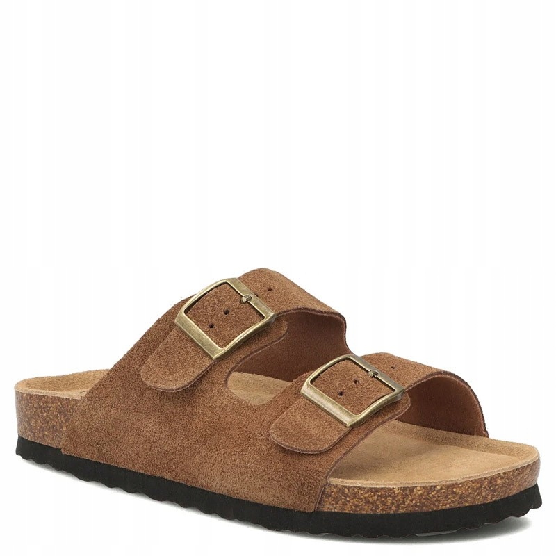 Filippo DK7062/26 Br Hnědé Čokoládové Kožené Pantofle Casual 40