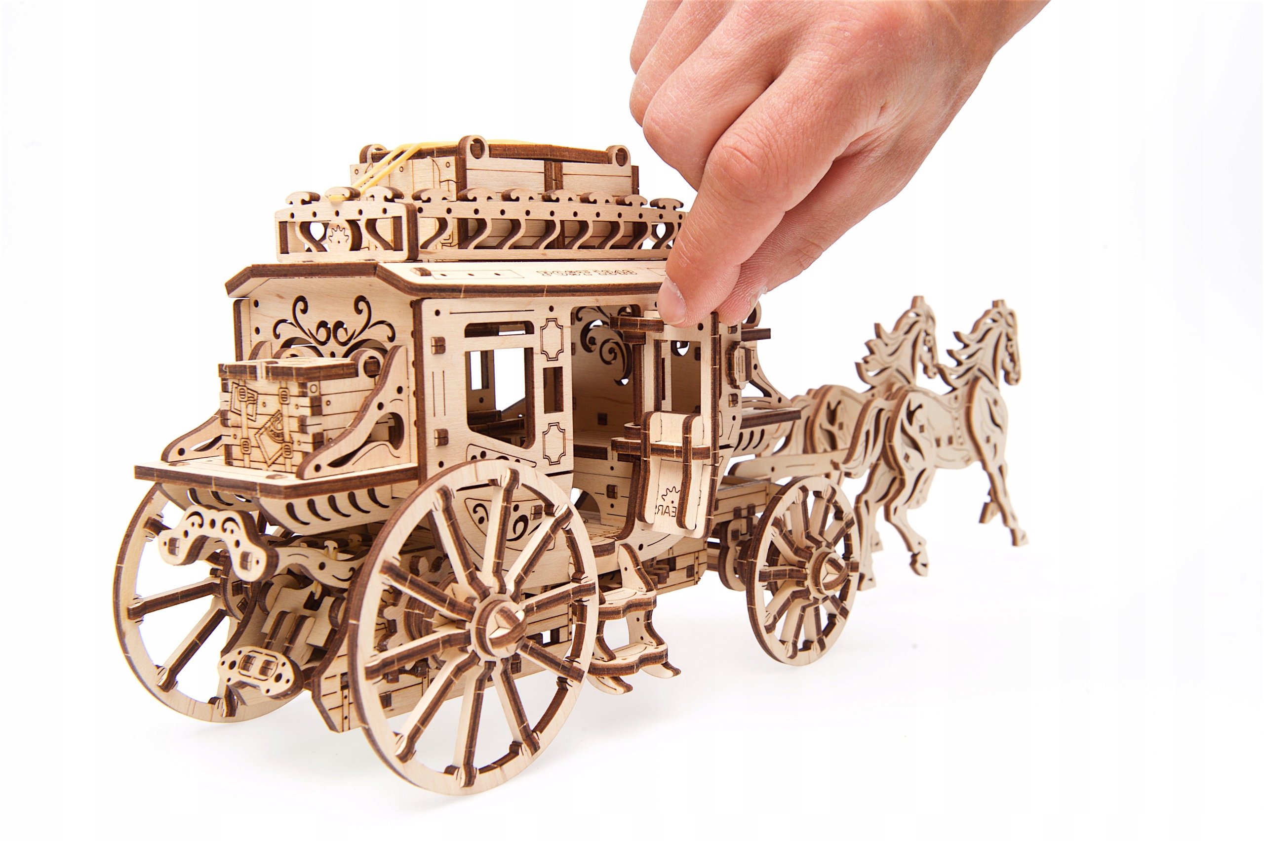 Puzzle 3D Drewniane Dyliżans Pocztowy uGEARS Kod producenta Stagecoach