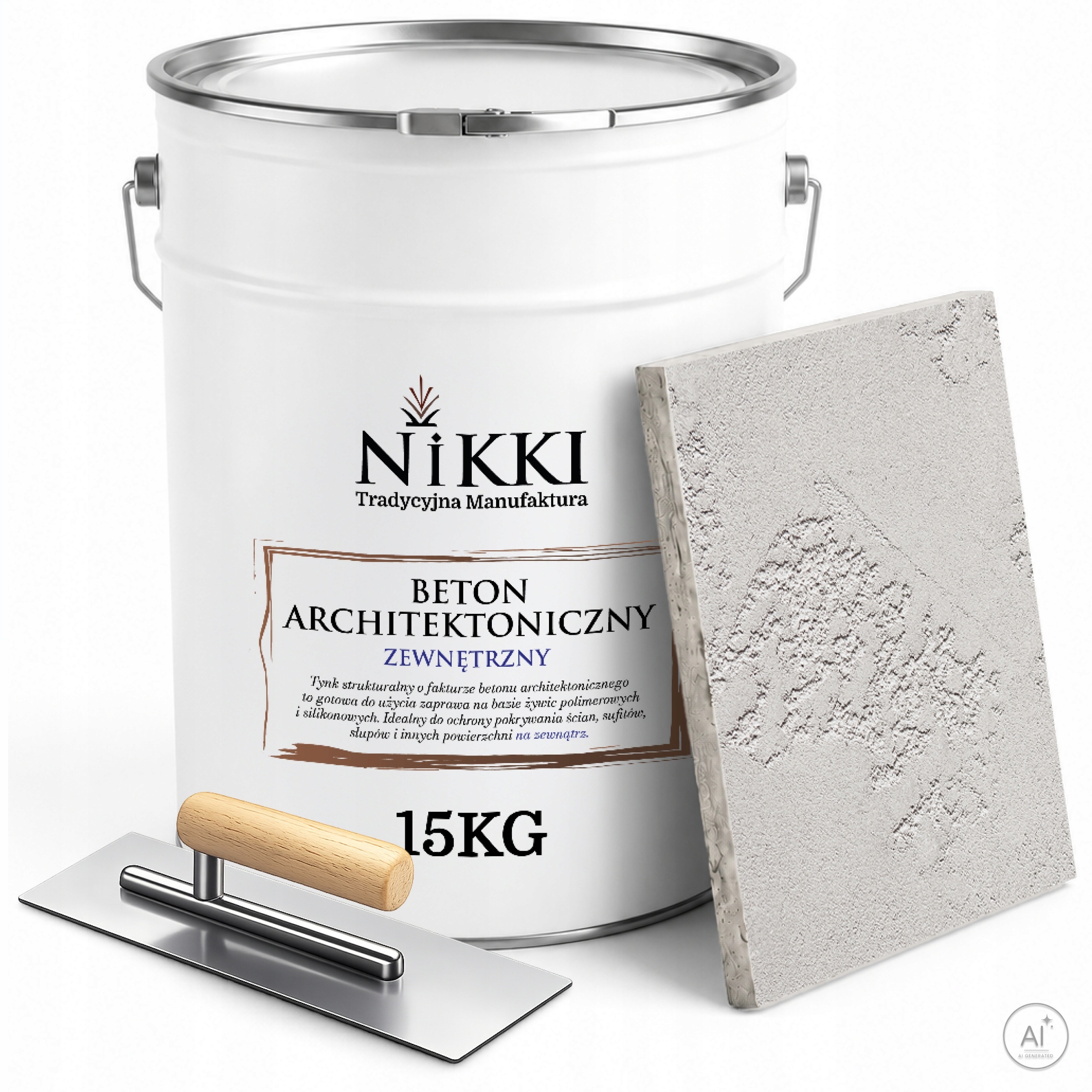 Dekorativní venkovní architektonický beton 10 m2 15 kg šedý světlý Paca