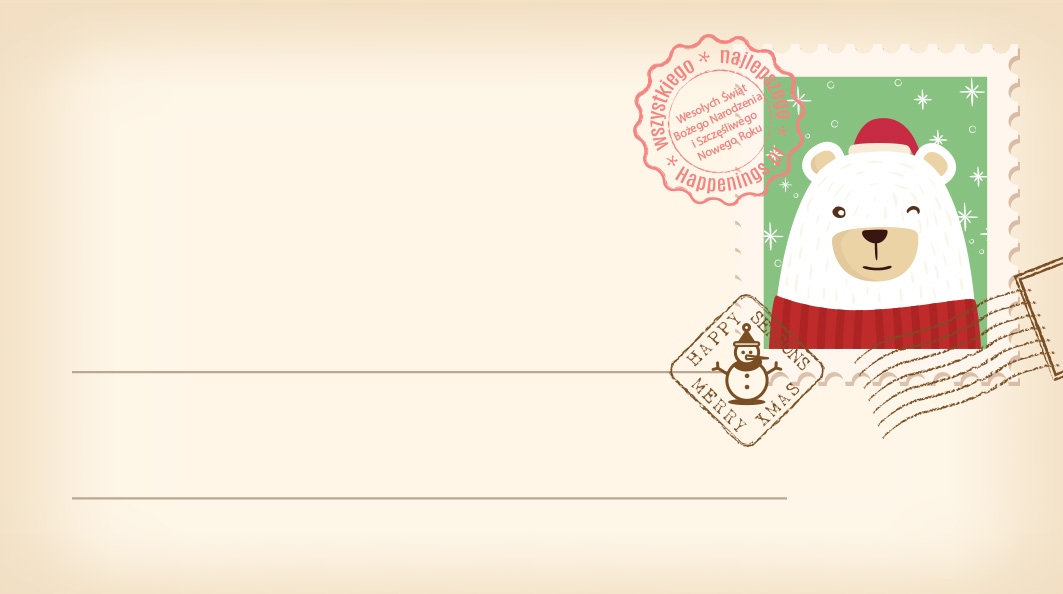 WINIETKI ŚWIĄTECZNE 10szt Wz. Mikołaj