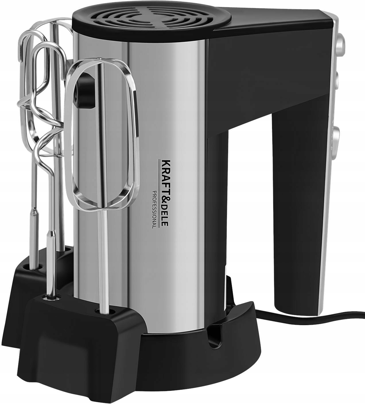 Mikser ręczny KD4142 1000W srebrny 5 prędkości z funkcją turbo