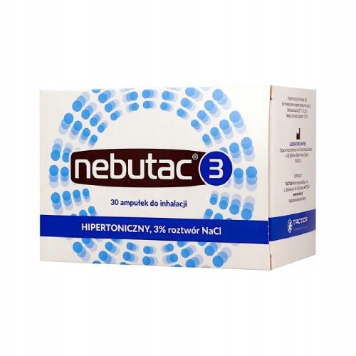 

Nebutac hipertoniczny 3% do inhalacji 30 ampułek