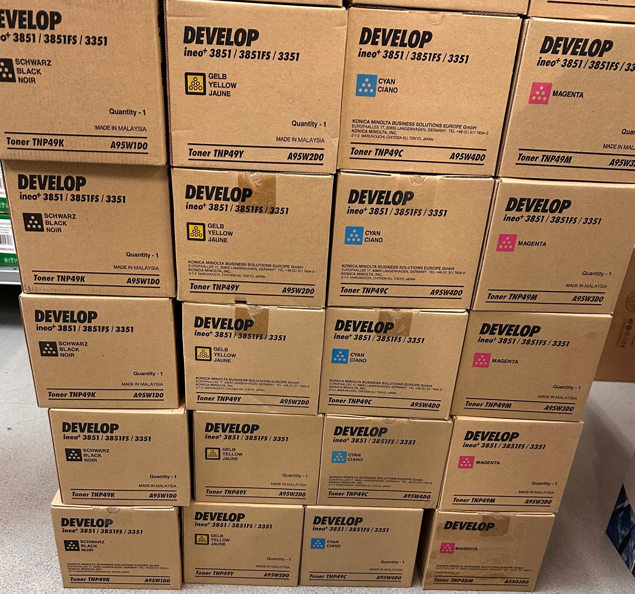 Toner Konica Minolta Develop Tnp 49 Yellow Oryginał A95W250