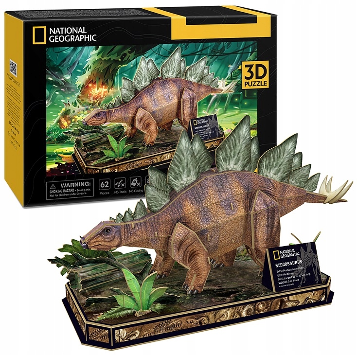 

Puzzle 3D Stegosaurus Dinozaur National Geographic