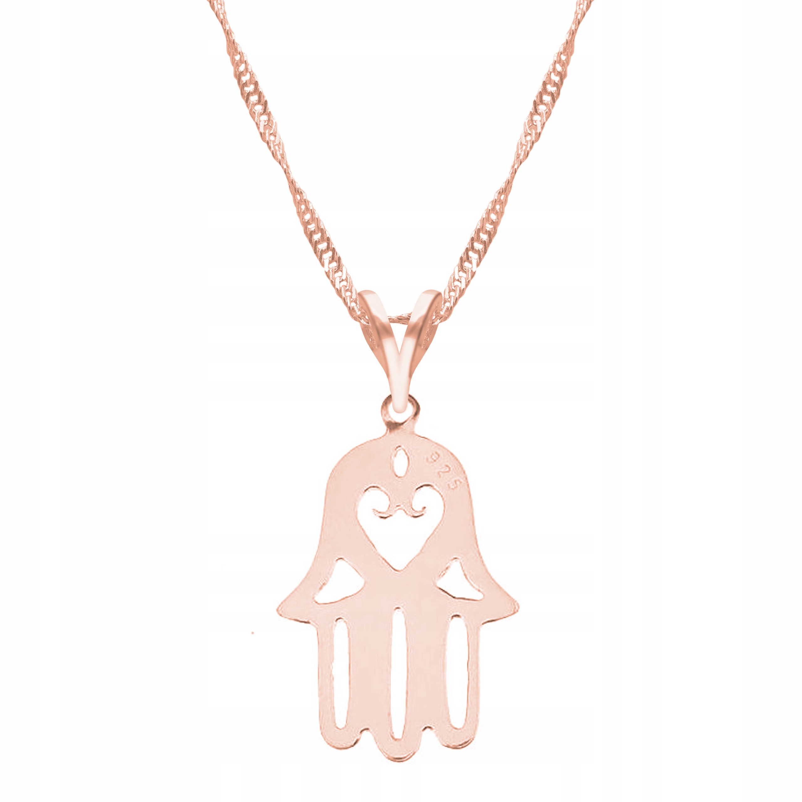 Řetízek zlatý náhrdelník 925 Ruka Prozřetelnosti