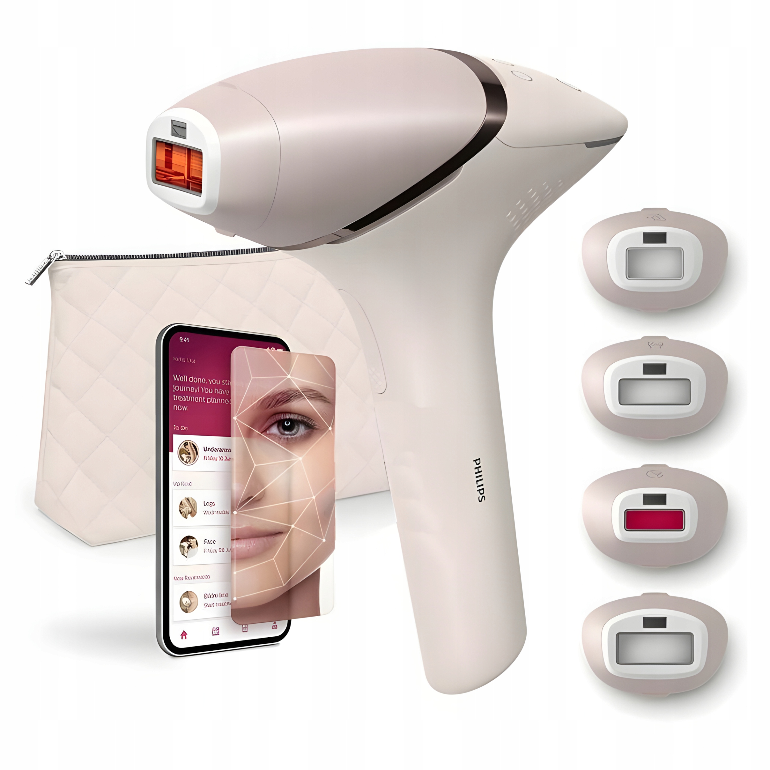Ipl depilátor Philips Lumea 9900 BRI976/00 SkinAI 4 nástavce