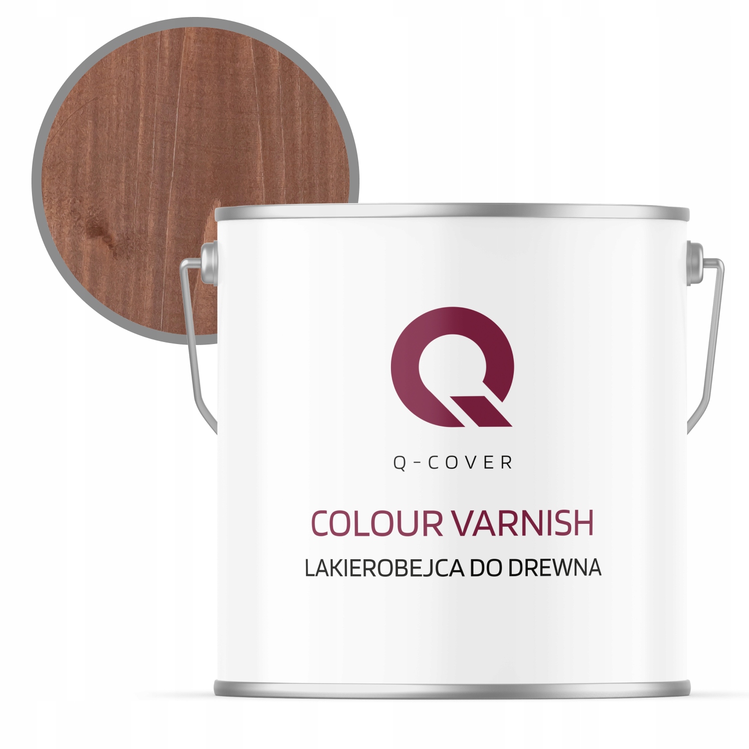 Rychleschnoucí lak na dřevo a ochranný nábytek 5L Ořech Tmavý Satén