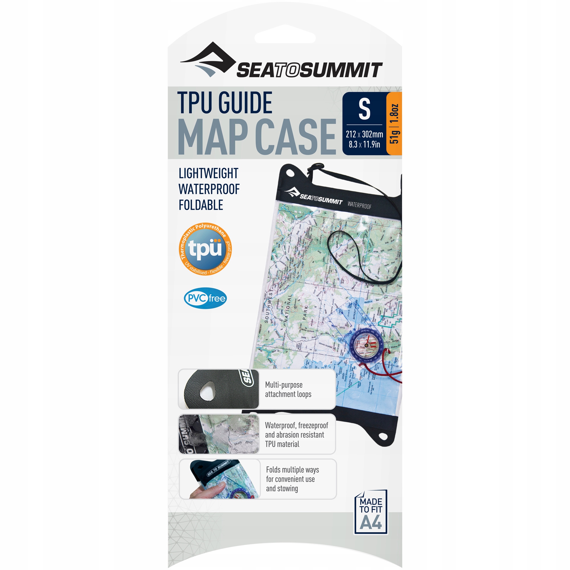 Wodoszczelne opakowanie na mapy Sea To Summit Tpu Guide Map Cases S