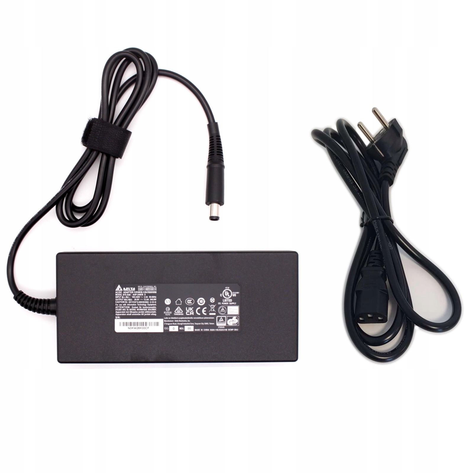 Nový napájecí zdroj Delta 240 W pro Dell, Msi 20V 12A 7,4 mm x 5,0 mm