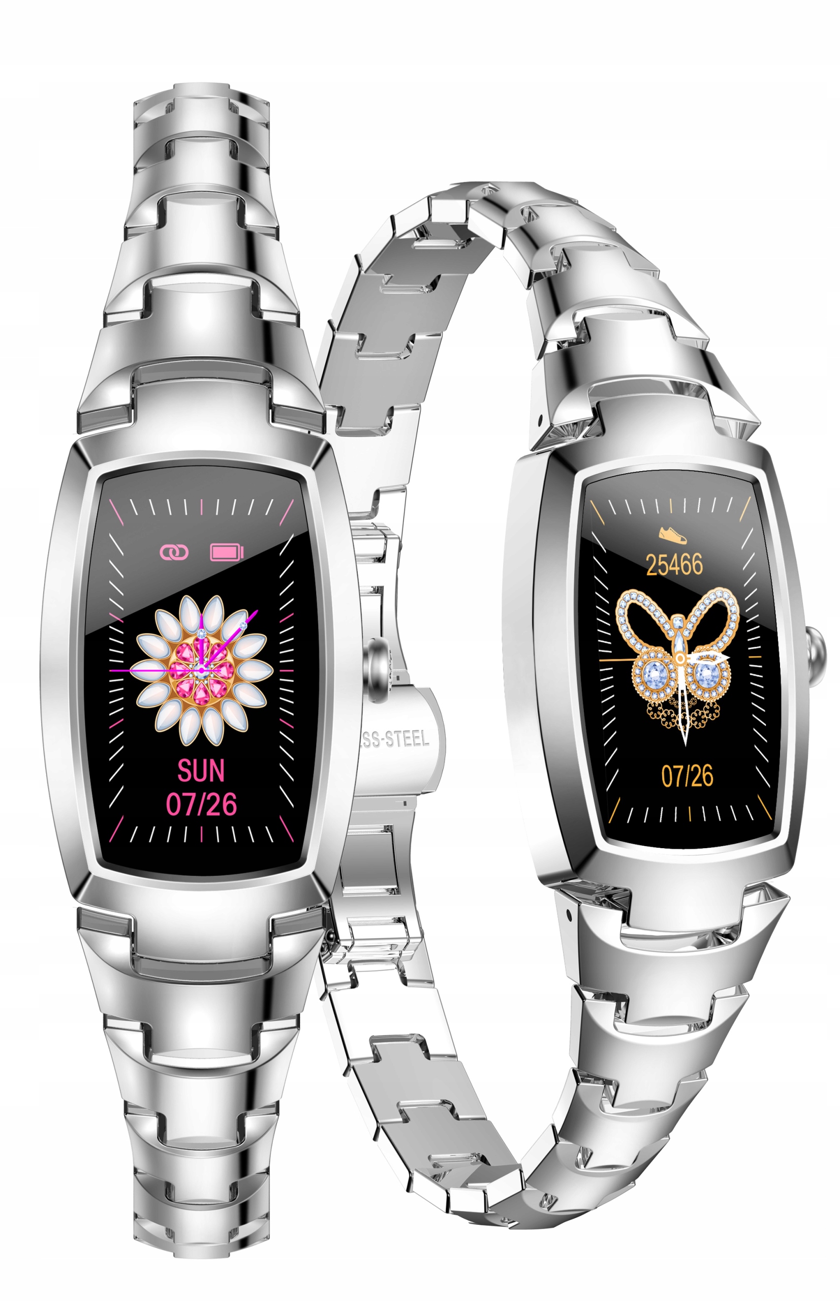 

Smartwatch damski H8 Pro kroki puls cykl ciśnienie