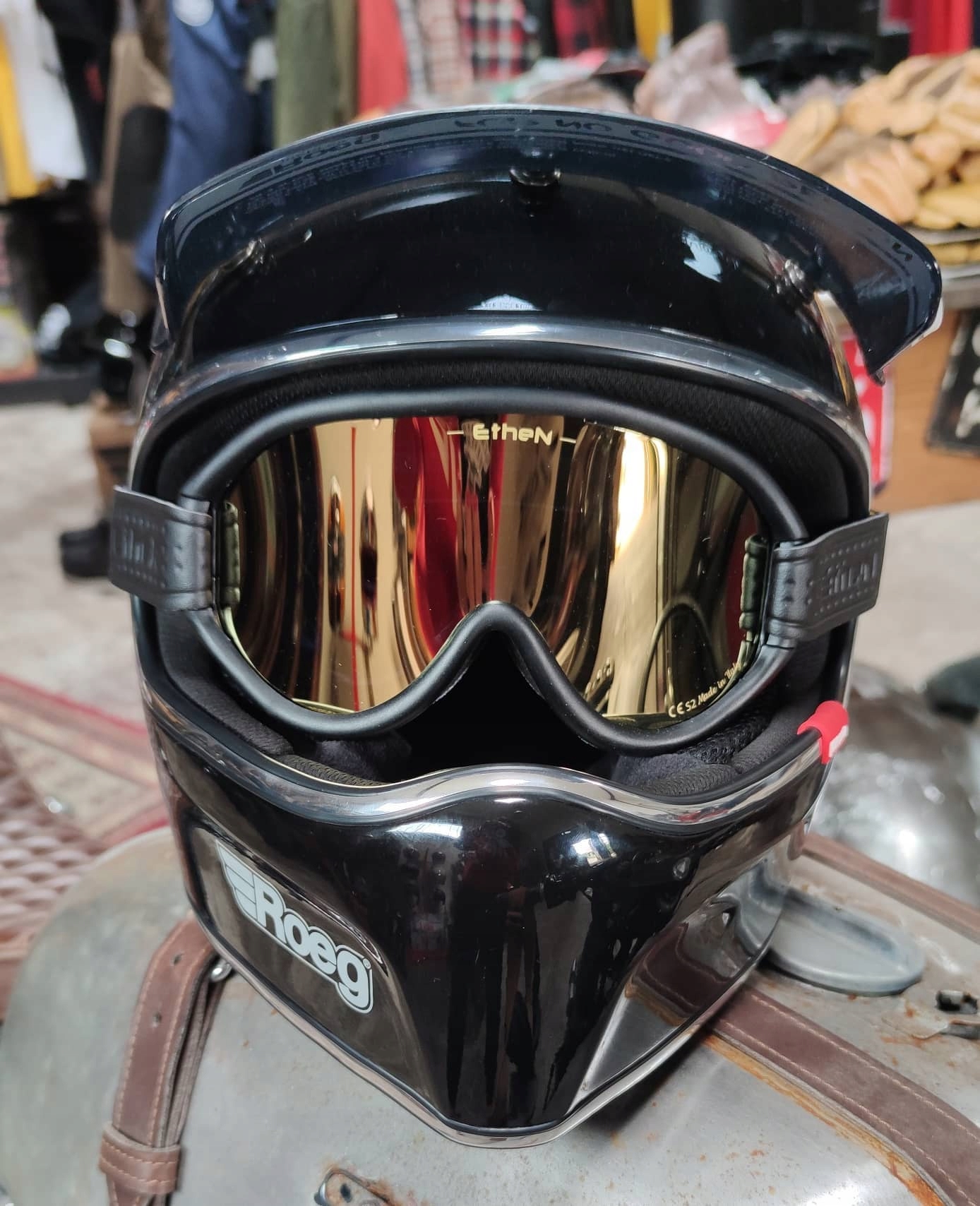 ETHEN SCRAMBLER GOGLE MOTOCYKLOWE VINTAGE ENDURO Model SCRAMB007