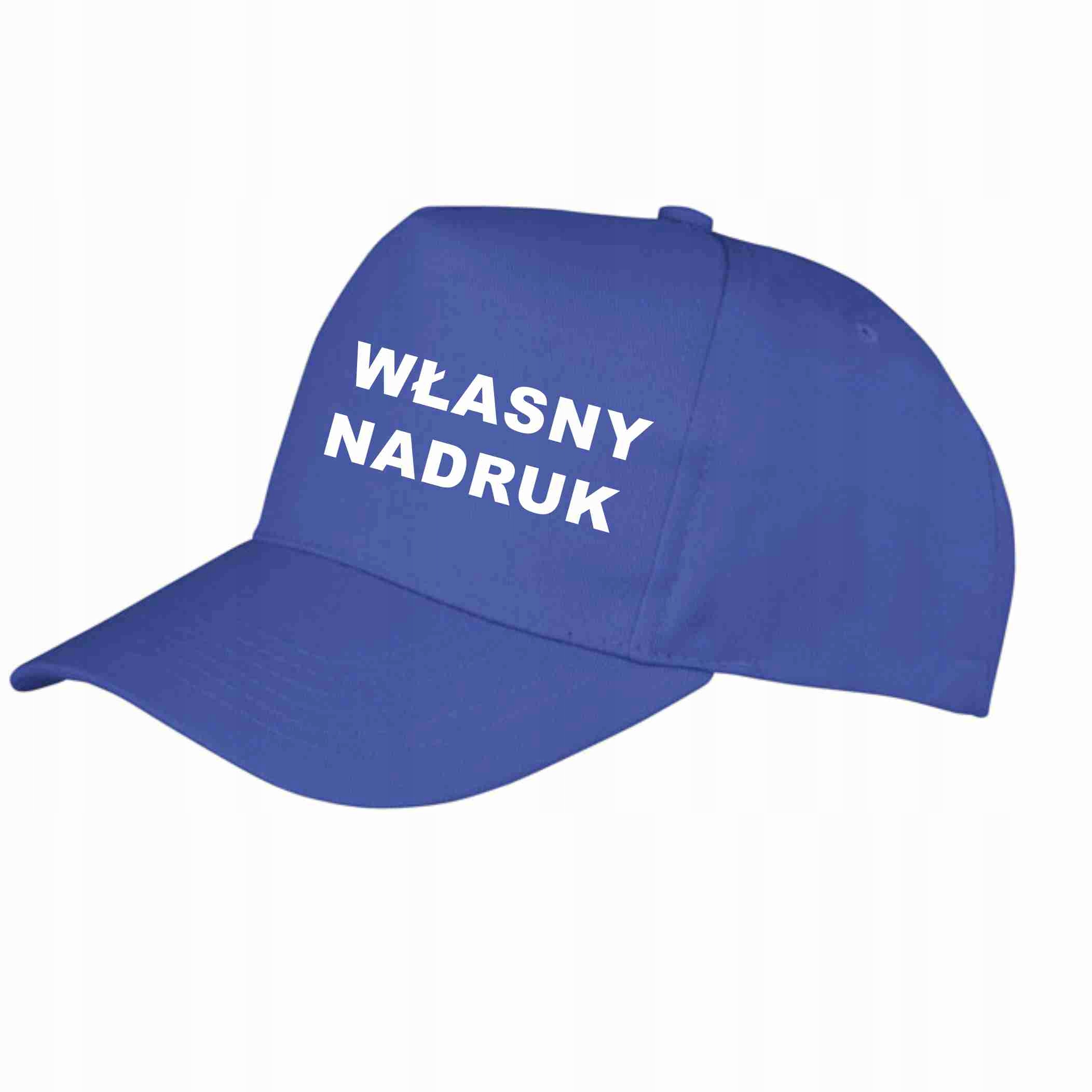 

Czapka z daszkiem z Własnym Napisem Logo Niebieska