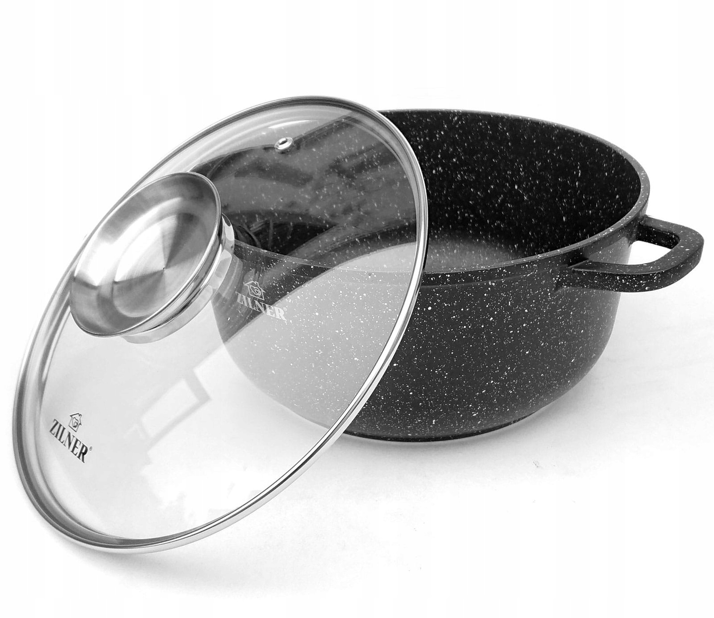 KOMPLET GARNKÓW MARMUROWYCH ZESTAW GARNKI INDUKCJA Linia PREMIUM