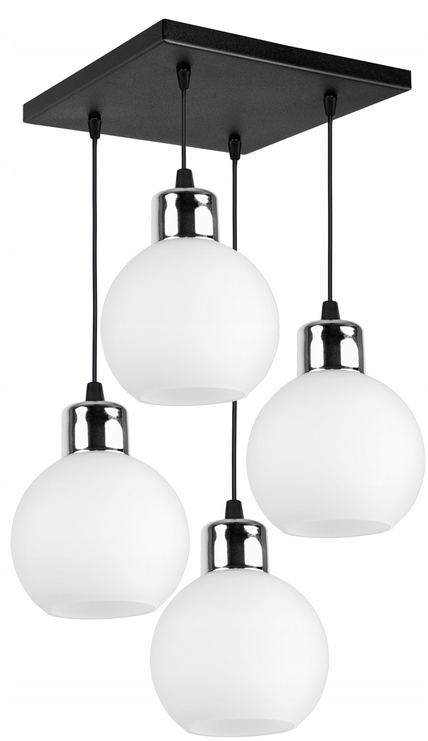 

Szklana Lampa Wisząca Sufitowa Żyrandol Kule Led