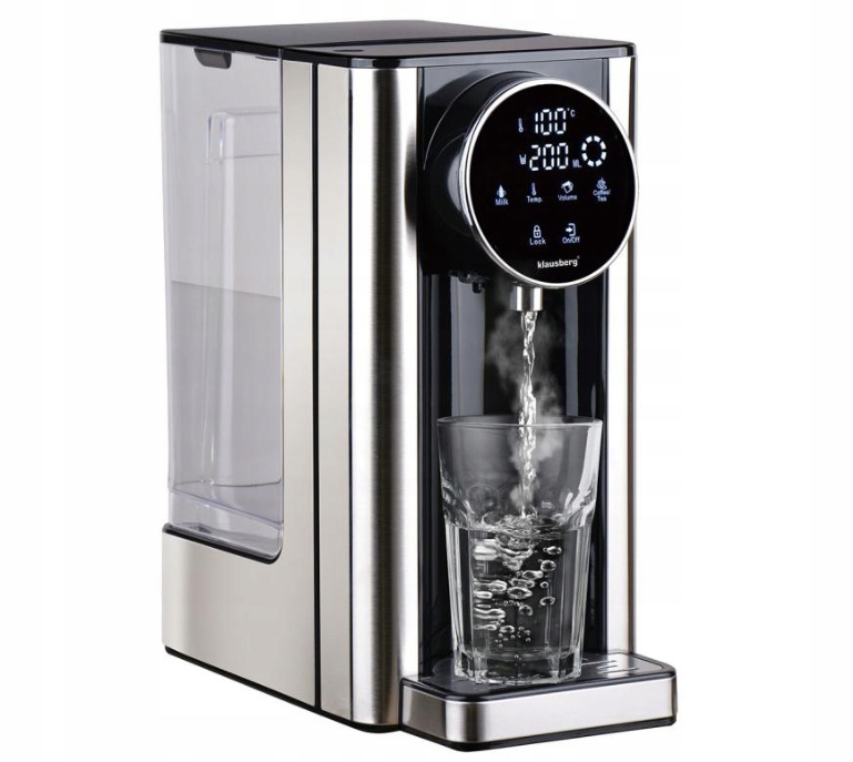 Dystrybutor Gorącej Wody Dozownik Klausberg 2,7L Led 2600W 7 temp. inox