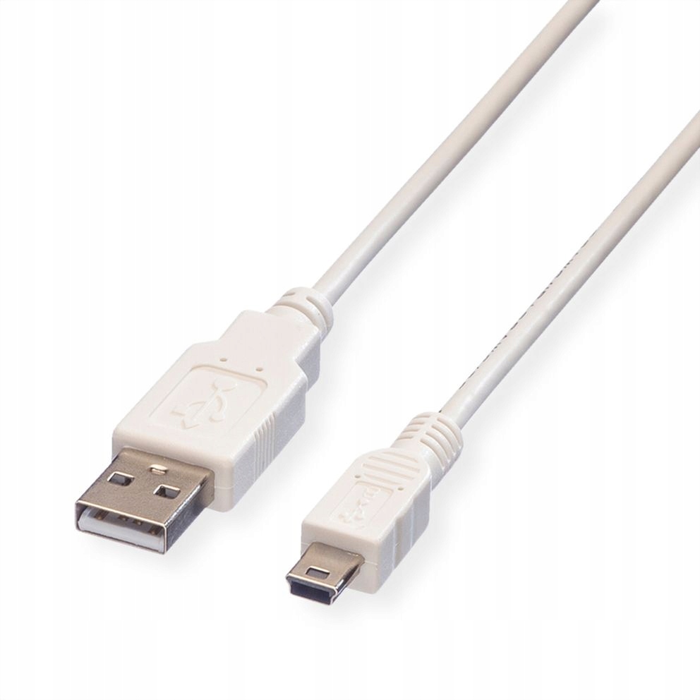 

Kabel Usb A 2.0 Mini Usb 0.8m biały 480 Mbit/s
