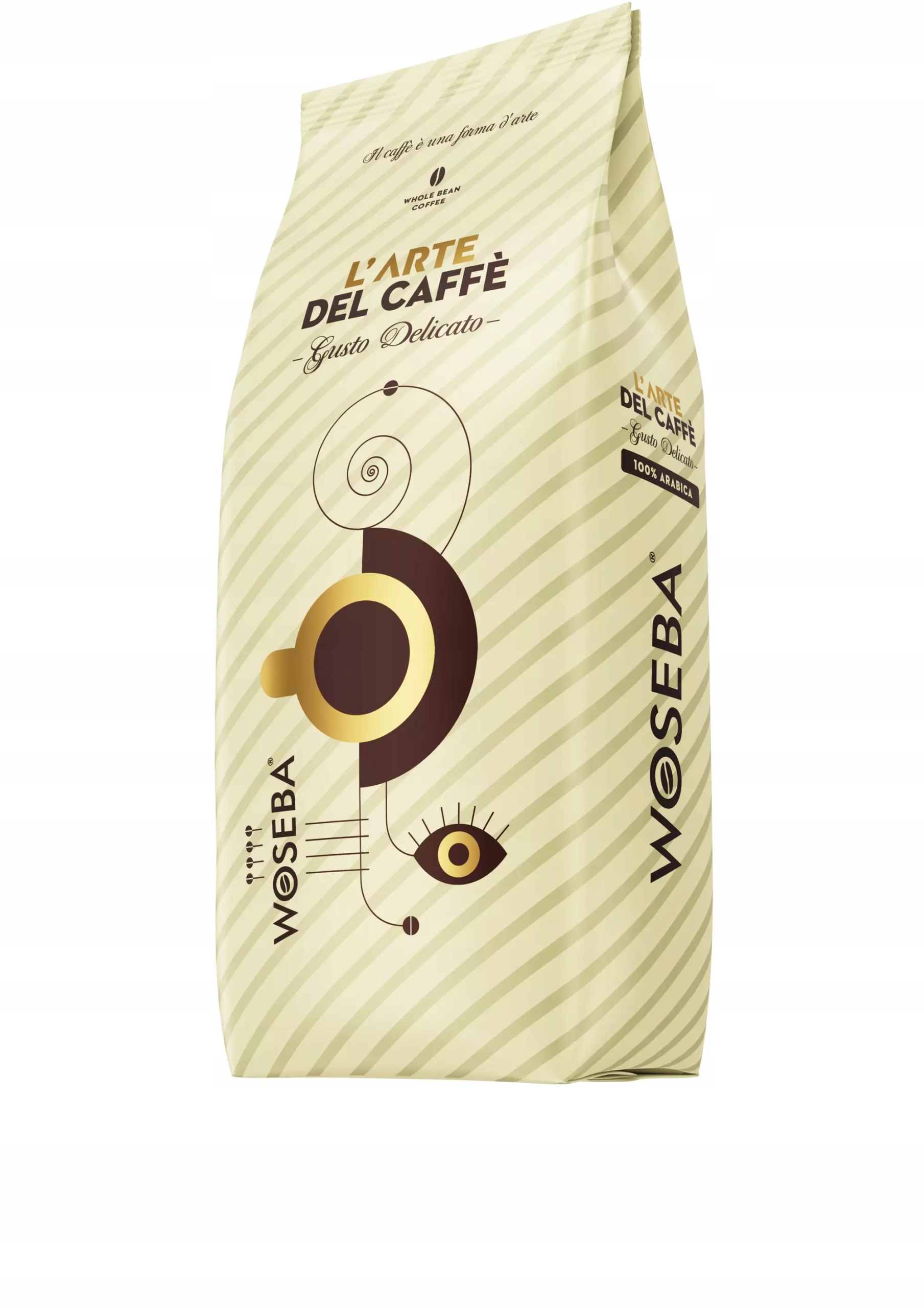 Kawa Ziarnista Woseba Larte Del Caffè Gusto Delicato Aromatyczna 1KG