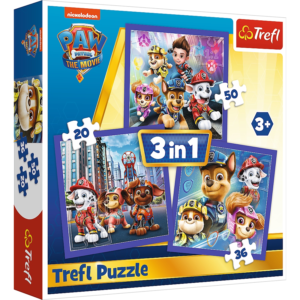 

Puzzle 3w1 20/36/50 Psi Patrol Gotowy Do Akcji Tre