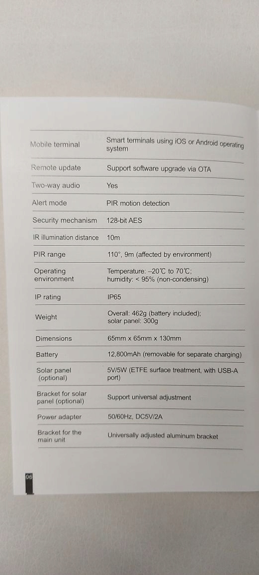 KAMERA IP BEZPRZEWODOWA SOLARNA 4G LTE WiFi 2MPX Technologia IP