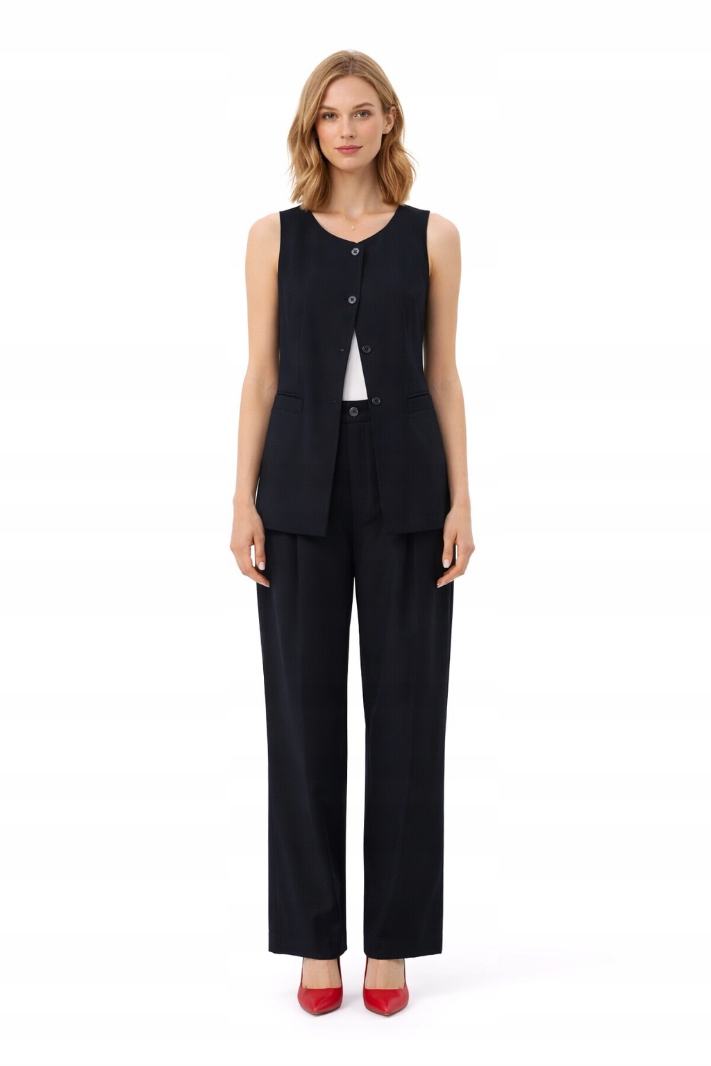 Černý Dámský Komplet Bez Rukávů A Kalhot M I3A