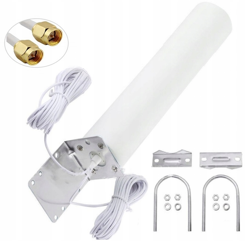 Antena zewnętrzna kierunkowa dookólna do internetu Dual Lte 4G 28dBi Sma 3m