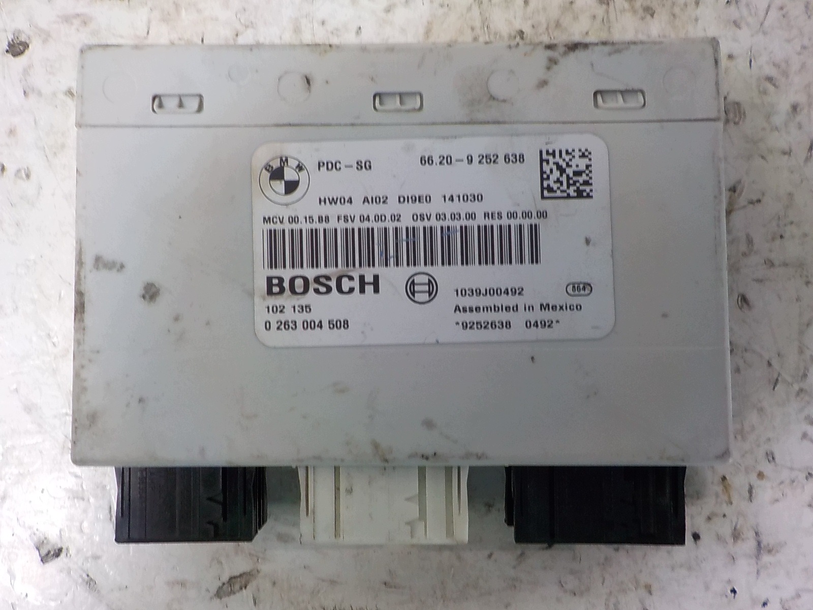 BMW 3 (E90) Unité commande confort 9252638 0263004508 PDC
