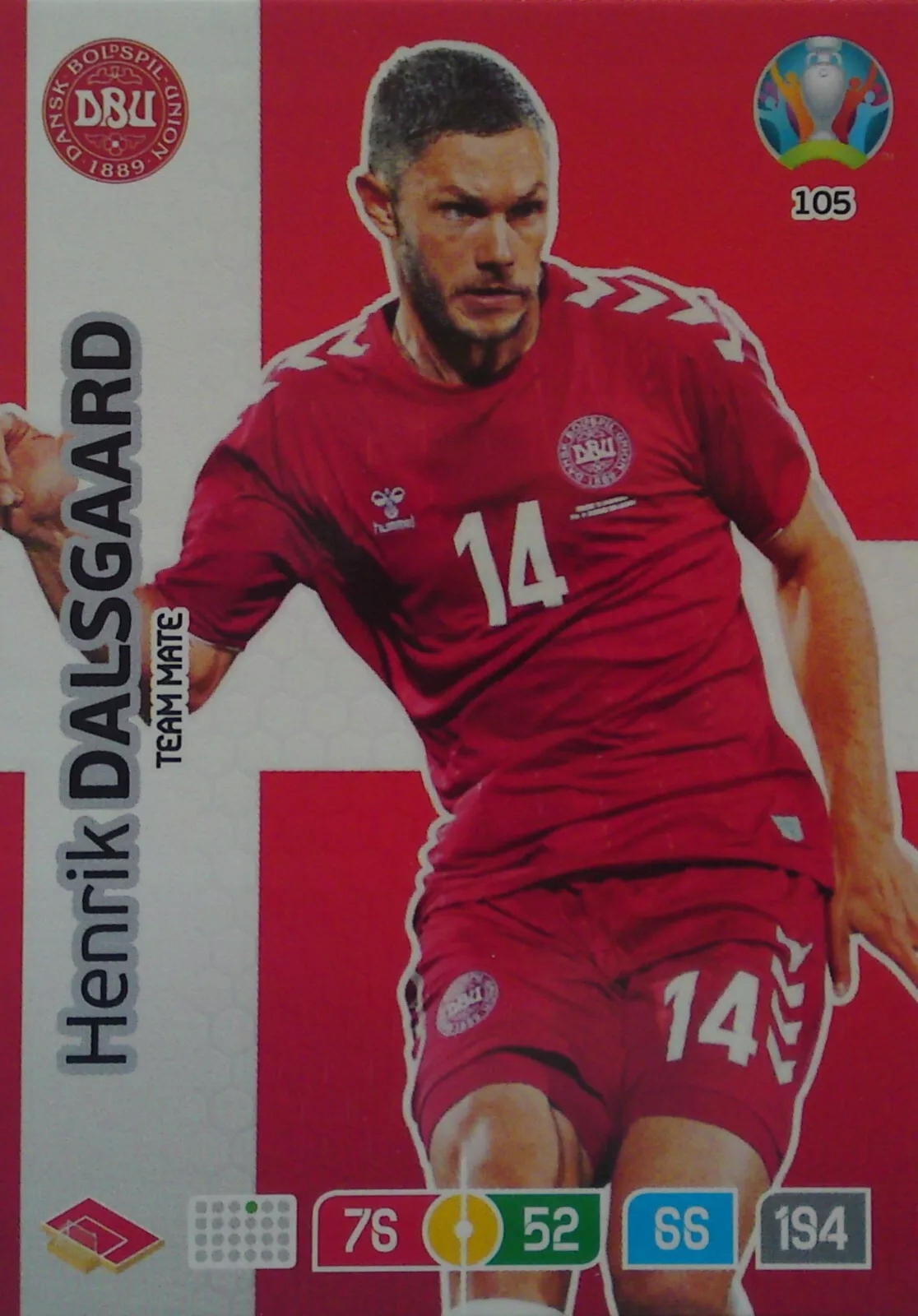 Uefa Euro 2020 Team Mate Henrik Dalsgaard 105