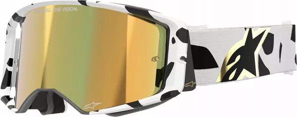 Okuliare Alpinestars Supertech Corp Abs Vision white/black mirror