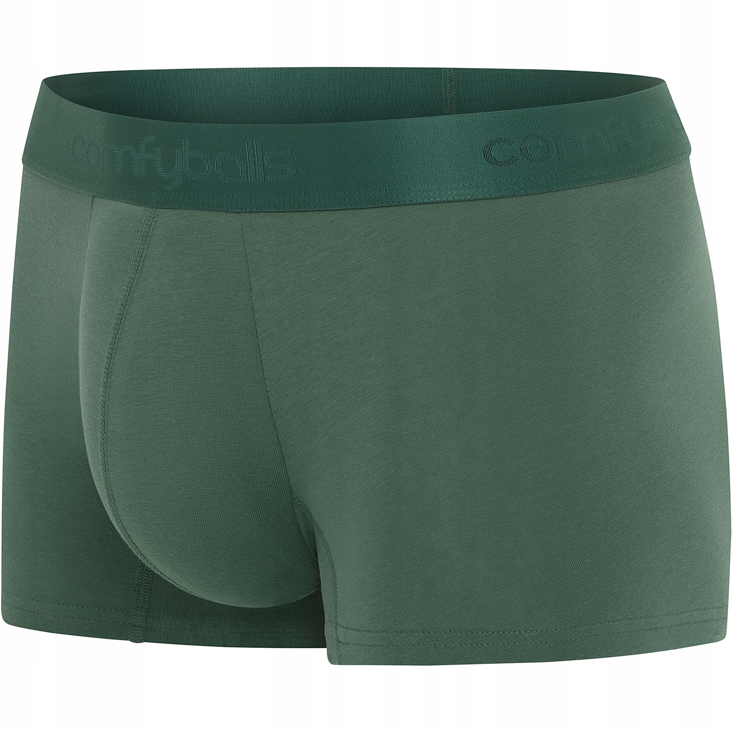 Bokserki Męskie Bawełniane Sportowe do Biegania Comfyballs Regular GreenXXL