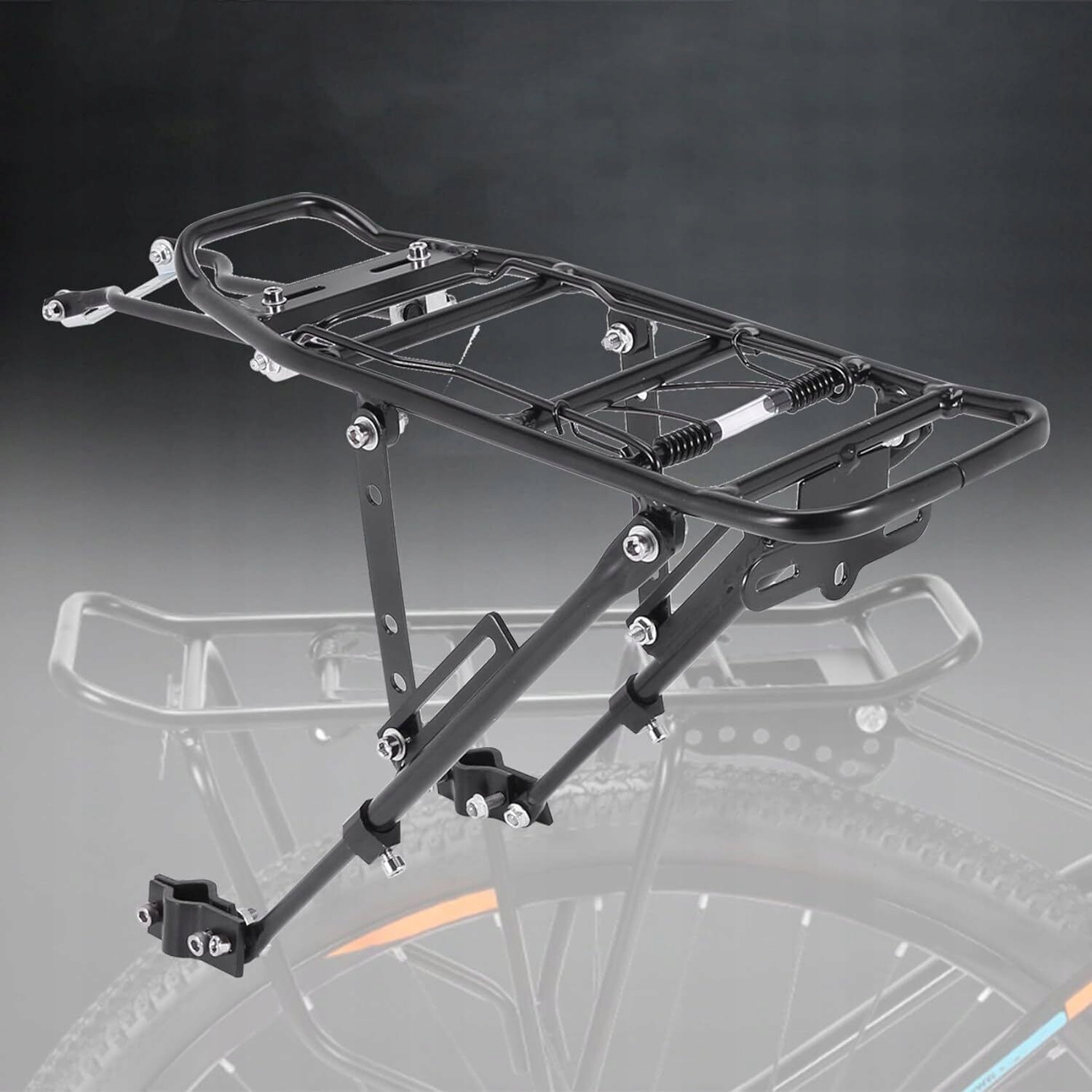 BAGAŻNIK ROWEROWY NA ROWER GÓRSKI, TYLNY BAGAŻNIK ROWEROWY, REGULOWANY Montaż sztyca