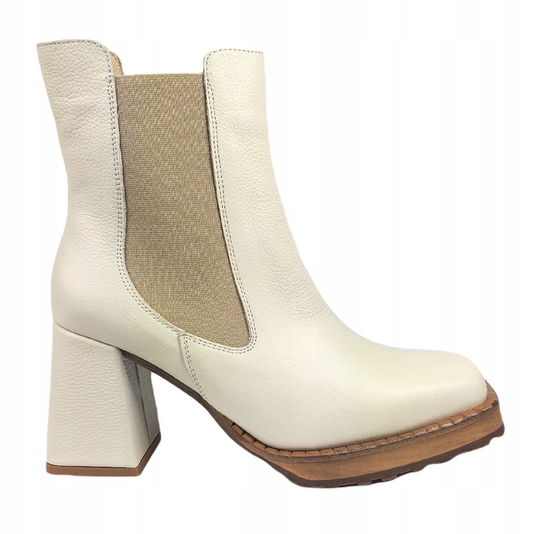 Dámské kotníkové boty Exqusite 1379 Béžová Hrách 39, Béžová