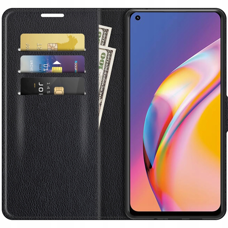 

Etui Z Klapką Portfel Litchi Do Oppo Reno 5 Lite