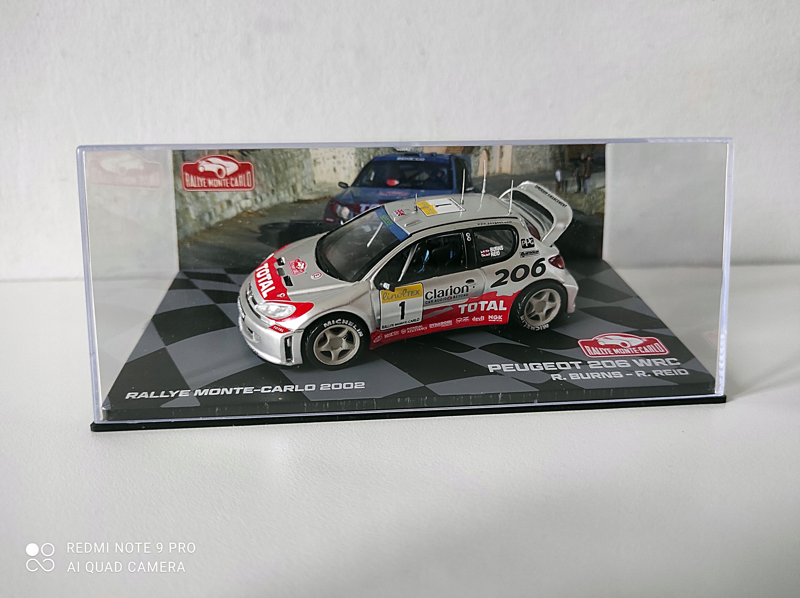 Peugeot 206 Wrc Rally Monte Carlo 2002 R. Burns R. Reid 1:43