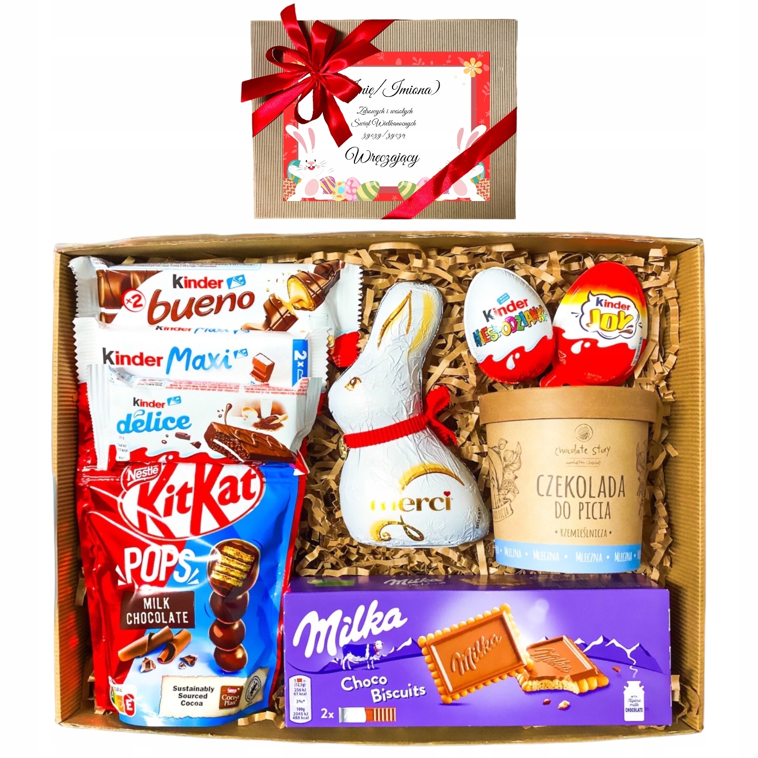 Zestaw prezentowy na Zajączka Wielkanoc dla Dziecka słodycze