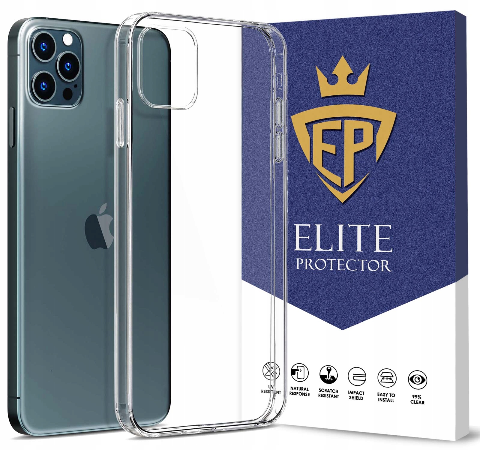ETUI DO IPHONE 12 12 PRO CLEAR SLIM NA TELEFON AMORTYZUJĄCE ORYGINALNE