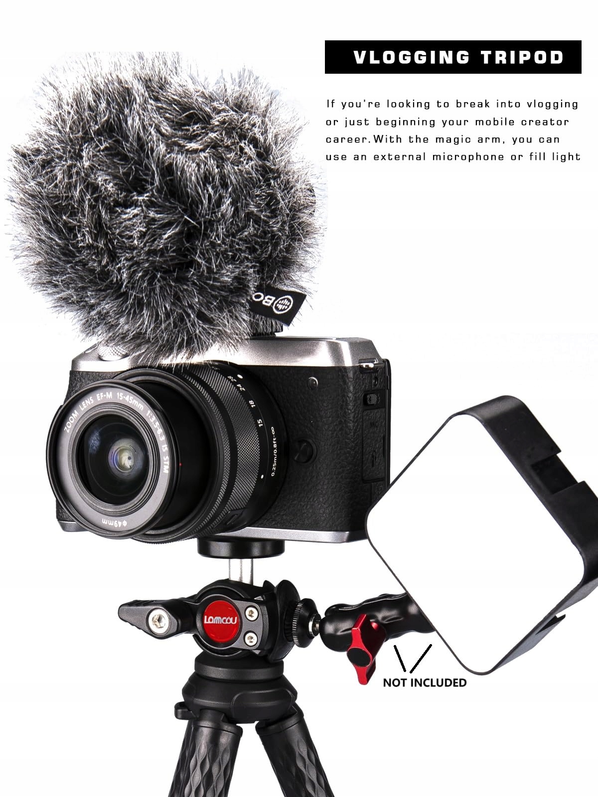 LAMMCOU Elastyczny Statyw Do Smartfona Z Adapterem GoPro I Uchwytami — miniatura 5