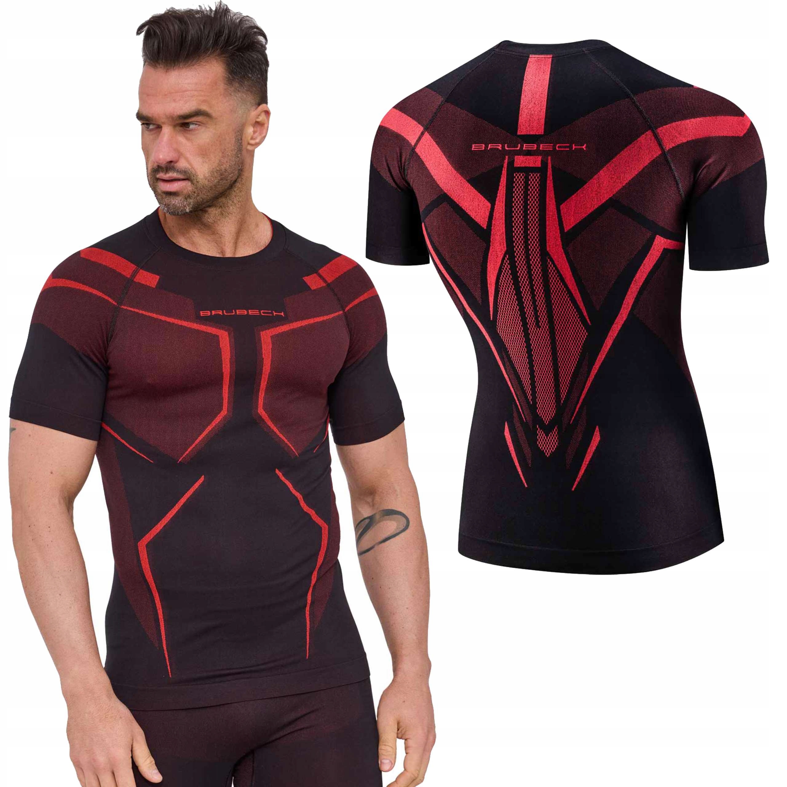 Termoaktywny Męski Podkoszulek Do Biegania Treningowy Brubeck Dry -M