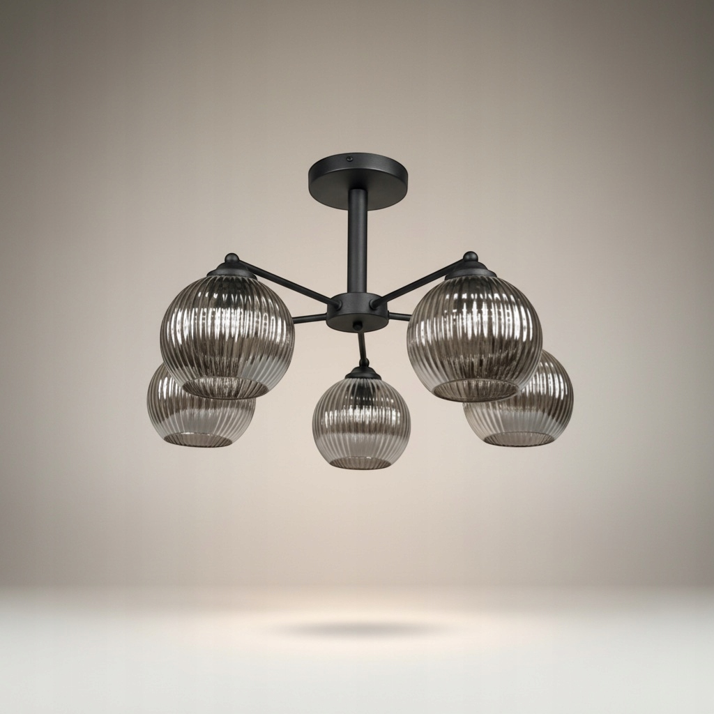 Euro-Lamp Stropná lampa Uno 5 Čierna Chrómová Klobúk 5X60W Výrobca